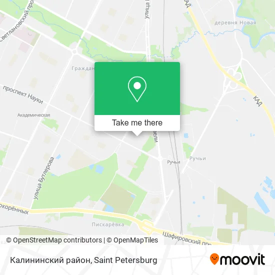 Калининский район map