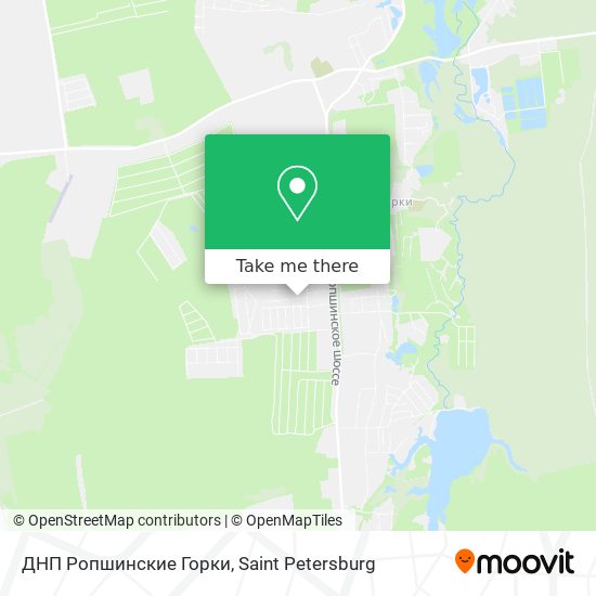 ДНП Ропшинские Горки map