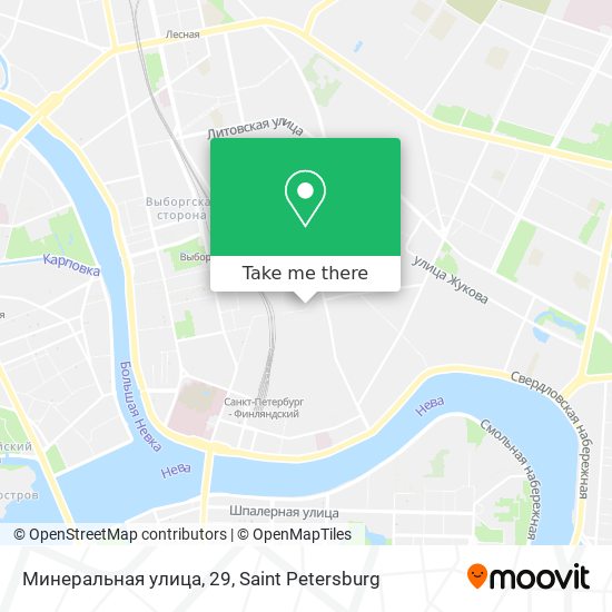 Минеральная улица, 29 map