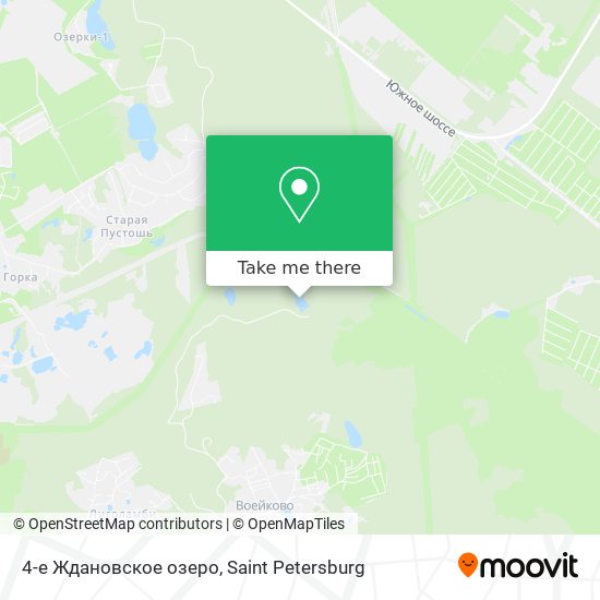 4-е Ждановское озеро map