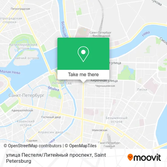 улица Пестеля / Литейный проспект map