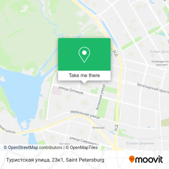 Туристская улица, 23к1 map