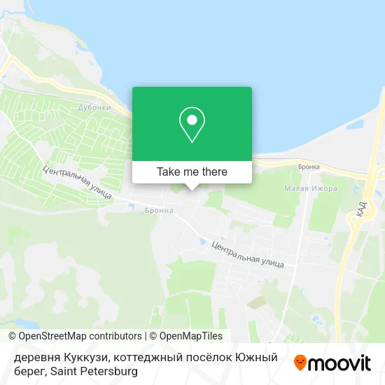деревня Куккузи, коттеджный посёлок Южный берег map