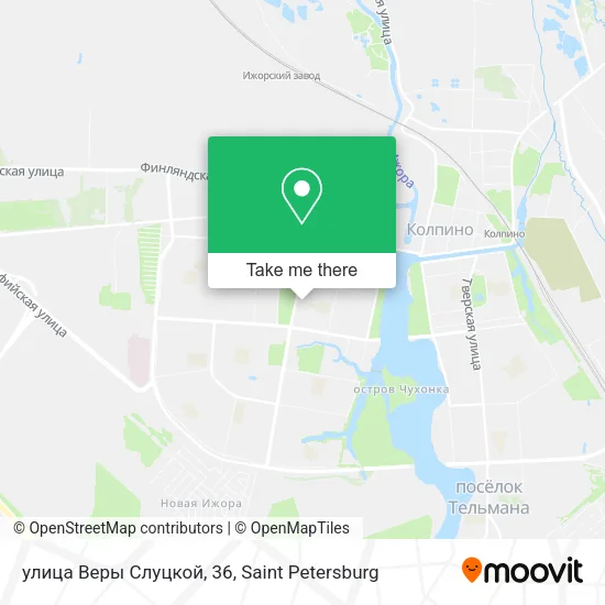 улица Веры Слуцкой, 36 map