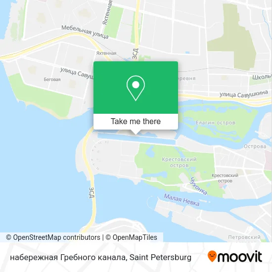набережная Гребного канала map