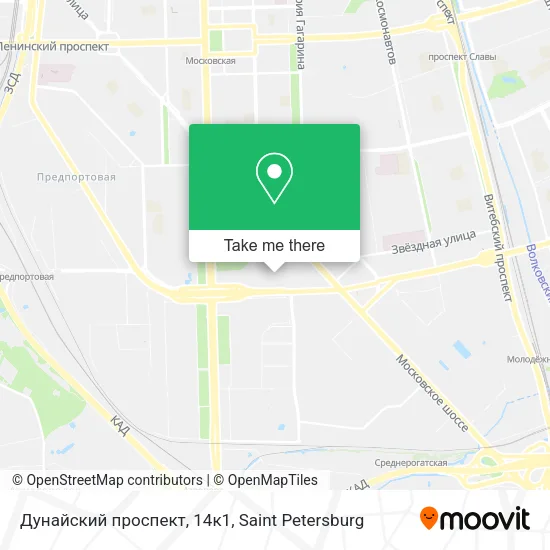 Дунайский проспект, 14к1 map