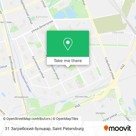 31 Загребский бульвар map