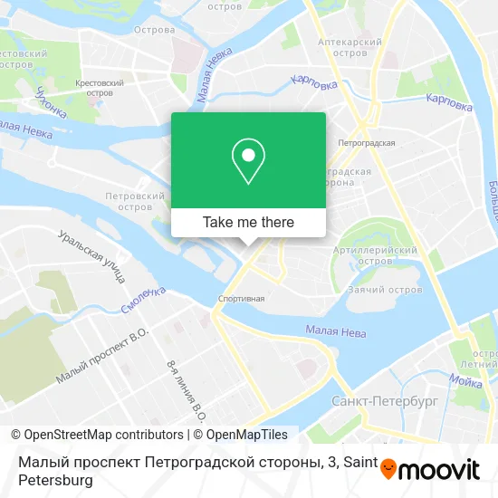 Малый проспект Петроградской стороны, 3 map