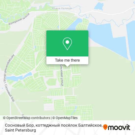 Сосновый Бор, коттеджный посёлок Балтийское map