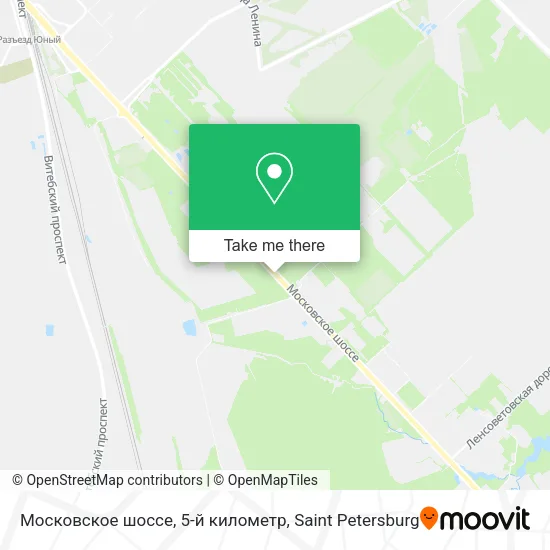Московское шоссе, 5-й километр map