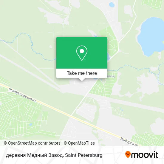деревня Медный Завод map
