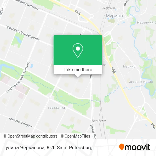 улица Черкасова, 8к1 map