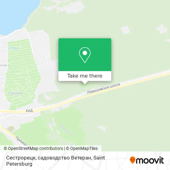 Сестрорецк, садоводство Ветеран map