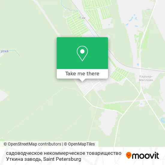 садоводческое некоммерческое товарищество Уткина заводь map