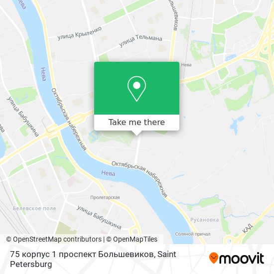75 корпус 1 проспект Большевиков map