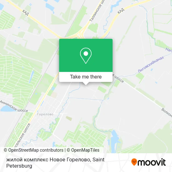 жилой комплекс Новое Горелово map