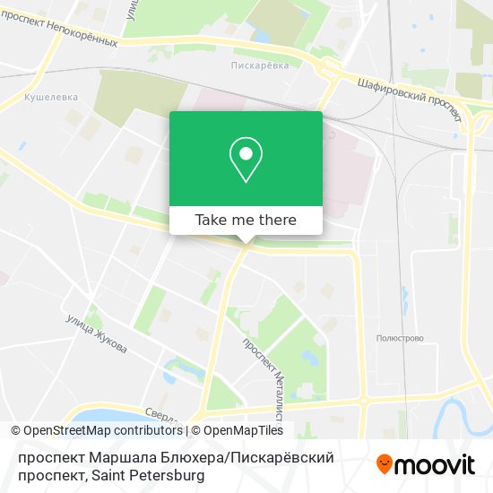 проспект Маршала Блюхера / Пискарёвский проспект map