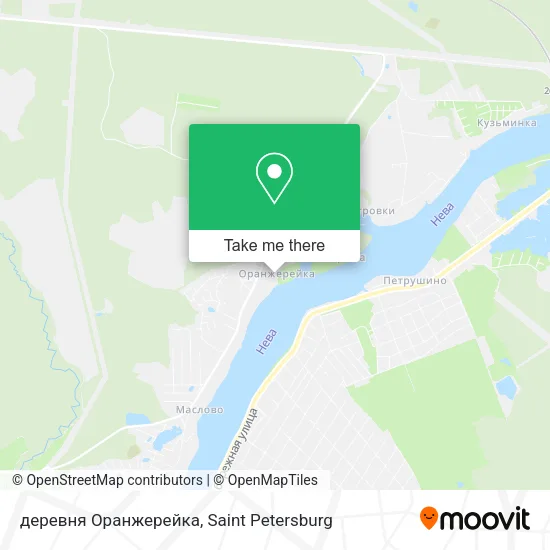 деревня Оранжерейка map