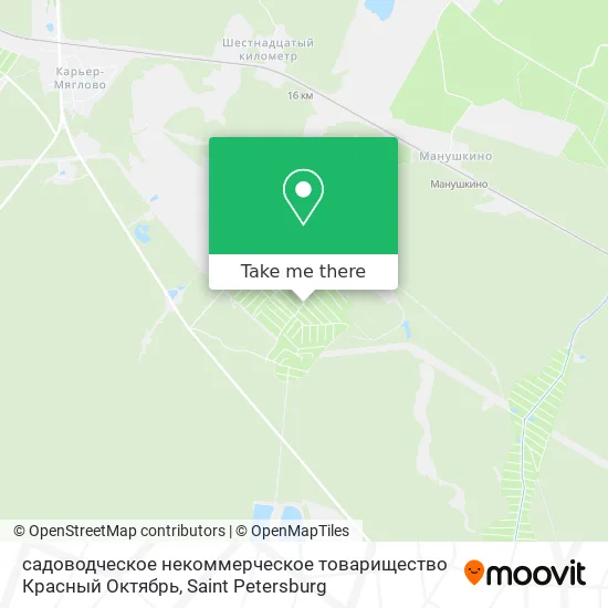 садоводческое некоммерческое товарищество Красный Октябрь map