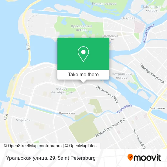 Уральская улица, 29 map