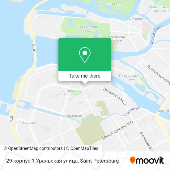 29 корпус 1 Уральская улица map