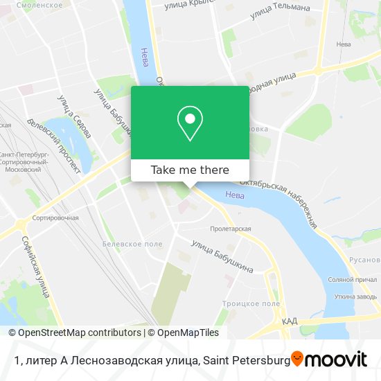 1, литер А Леснозаводская улица map