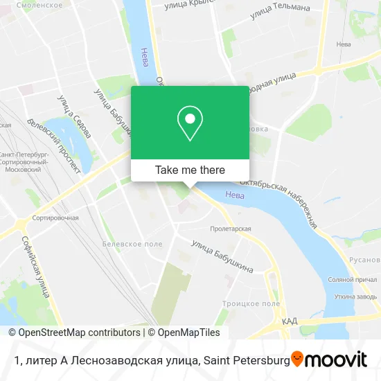 1, литер А Леснозаводская улица map