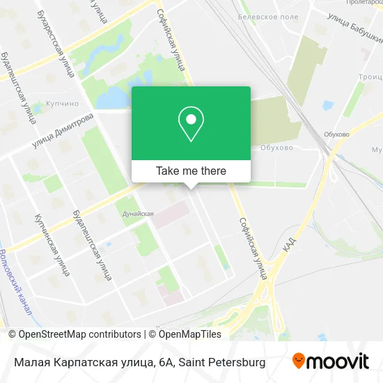 Малая Карпатская улица, 6А map