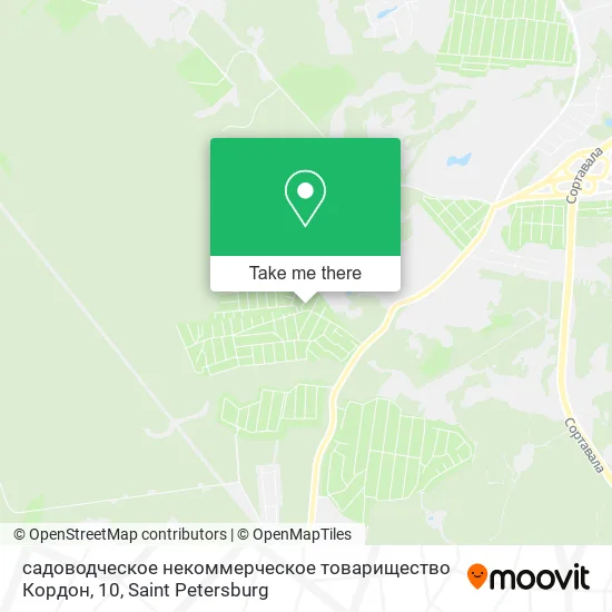 садоводческое некоммерческое товарищество Кордон, 10 map
