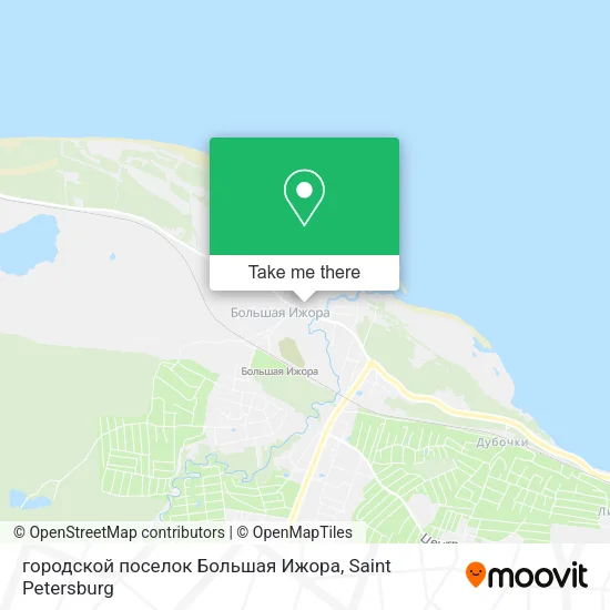 городской поселок Большая Ижора map