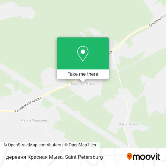 деревня Красная Мыза map