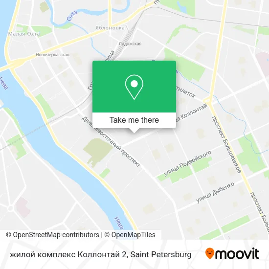 жилой комплекс Коллонтай 2 map