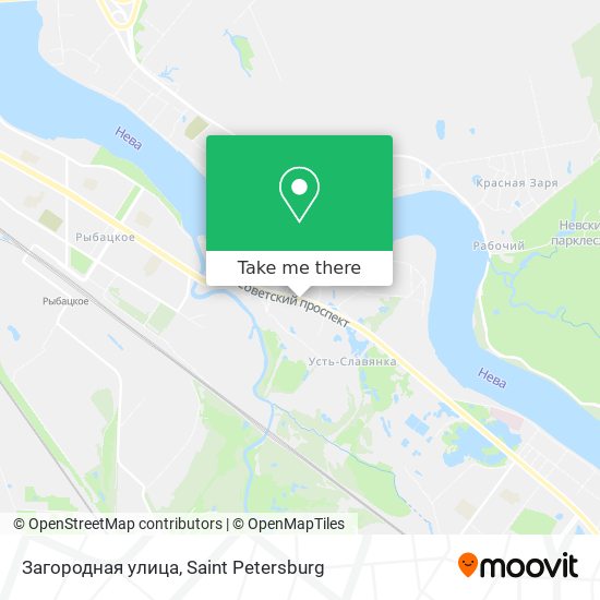 Загородная улица map