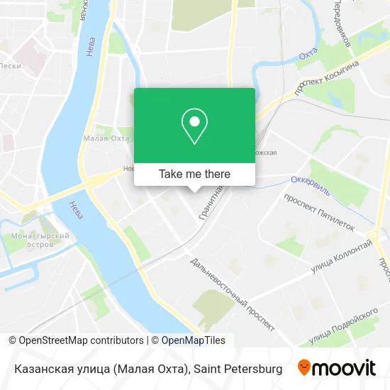 Казанская улица (Малая Охта) map