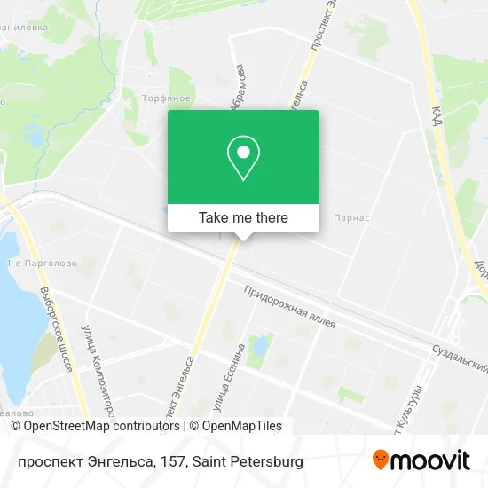 проспект Энгельса, 157 map