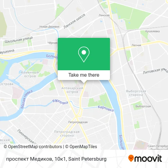 проспект Медиков, 10к1 map
