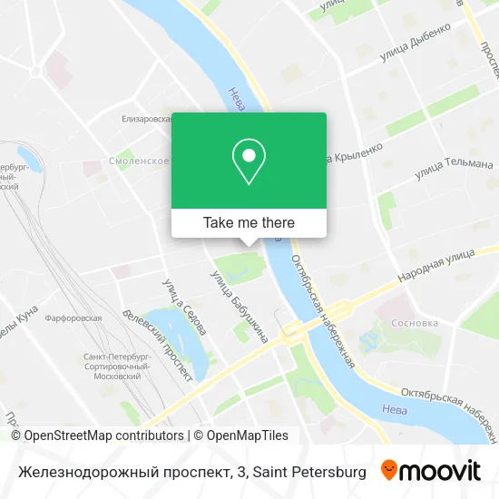 Железнодорожный проспект, 3 map
