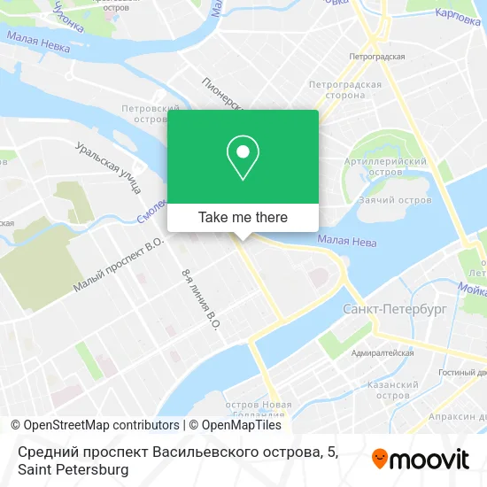 Средний проспект Васильевского острова, 5 map