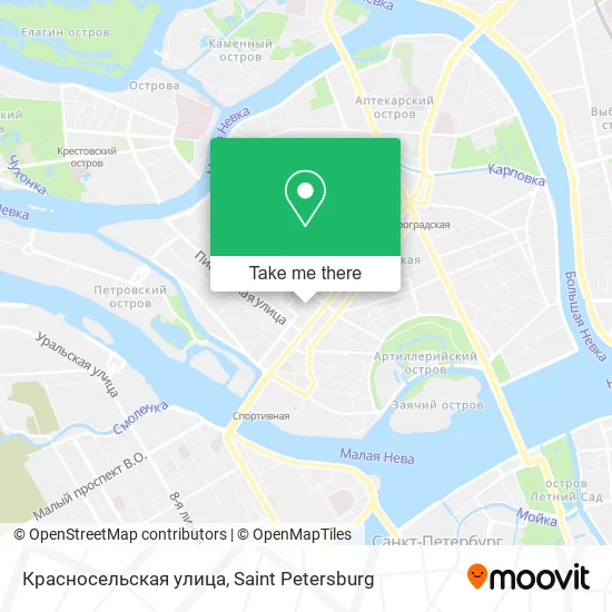Красносельская улица map