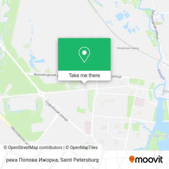 река Попова Ижорка map