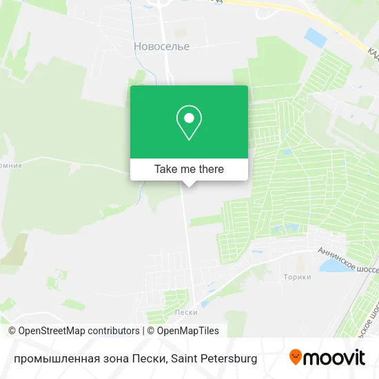 промышленная зона Пески map