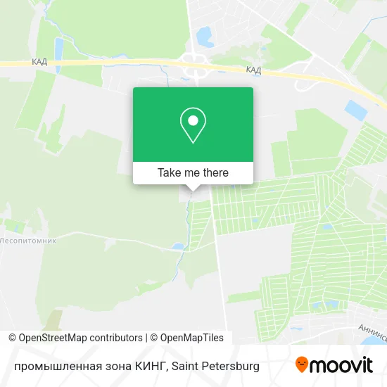 промышленная зона КИНГ map