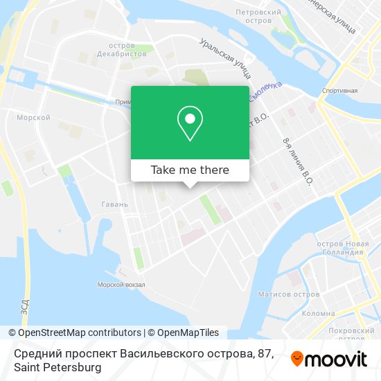 Средний проспект Васильевского острова, 87 map