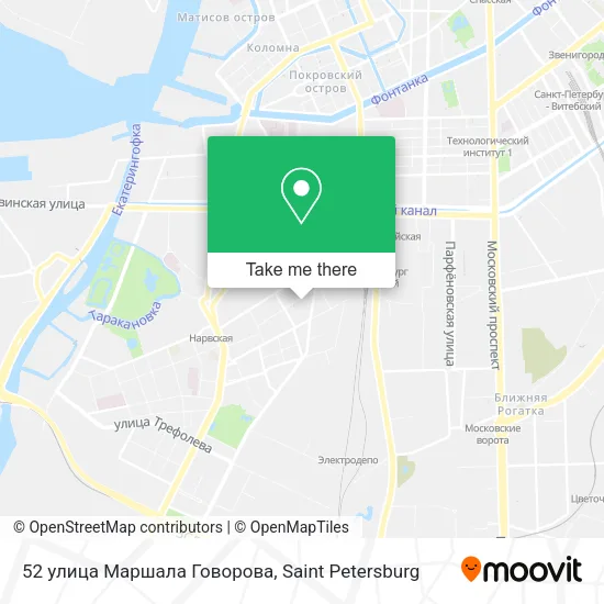 52 улица Маршала Говорова map