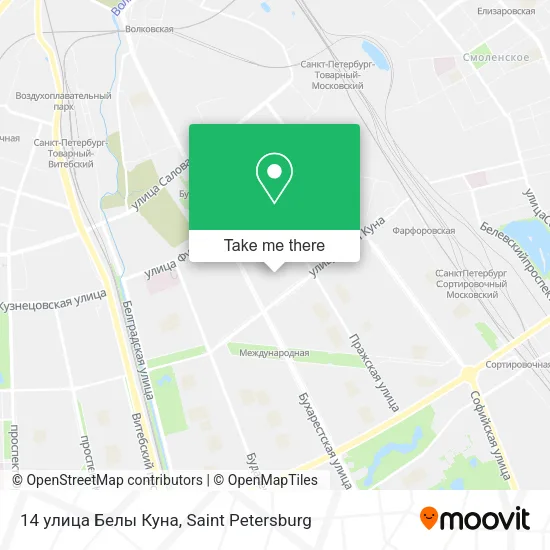 14 улица Белы Куна map