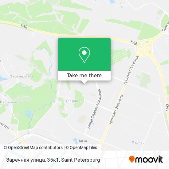 Заречная улица, 35к1 map