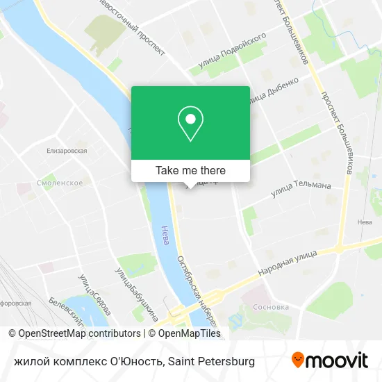 жилой комплекс О'Юность map