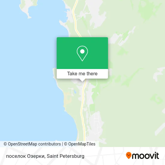 поселок Озерки map