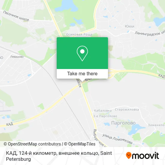 КАД, 124-й километр, внешнее кольцо map