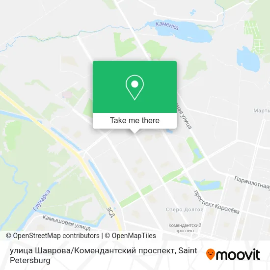 улица Шаврова / Комендантский проспект map